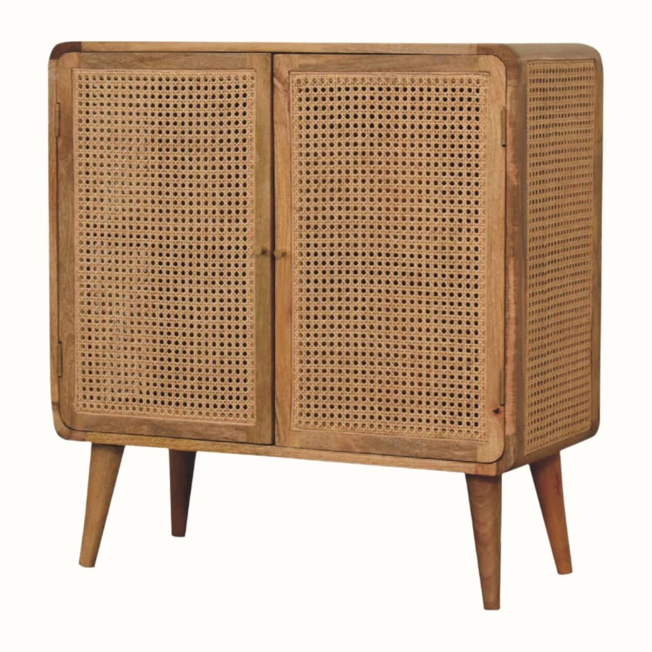 Seeley Cane Cabinet - Natural Cabinets & Sideboards - Bokel Home
