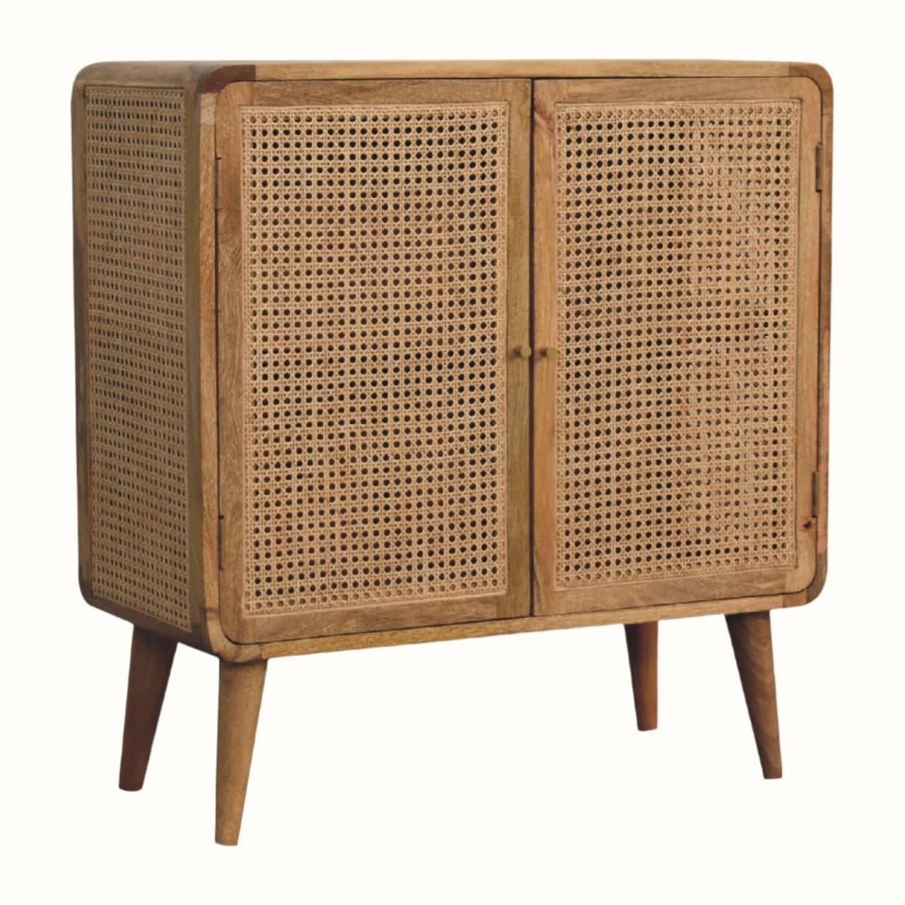 Seeley Cane Cabinet - Natural Cabinets & Sideboards - Bokel Home