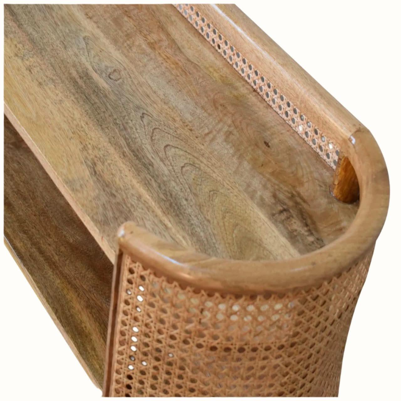 Seeley Cane Shelving Unit - Natural - Bokel Home