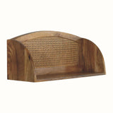 Seeley Cane Wall Mounted Shelf - Natural Shelves & Bookcases - Bokel Home
