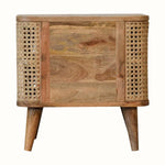 Seeley Open Bedside Cabinet, Medium - Natural Bedside Tables - Bokel Home