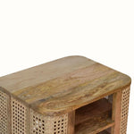 Seeley Open Bedside Cabinet, Medium - Natural Bedside Tables - Bokel Home