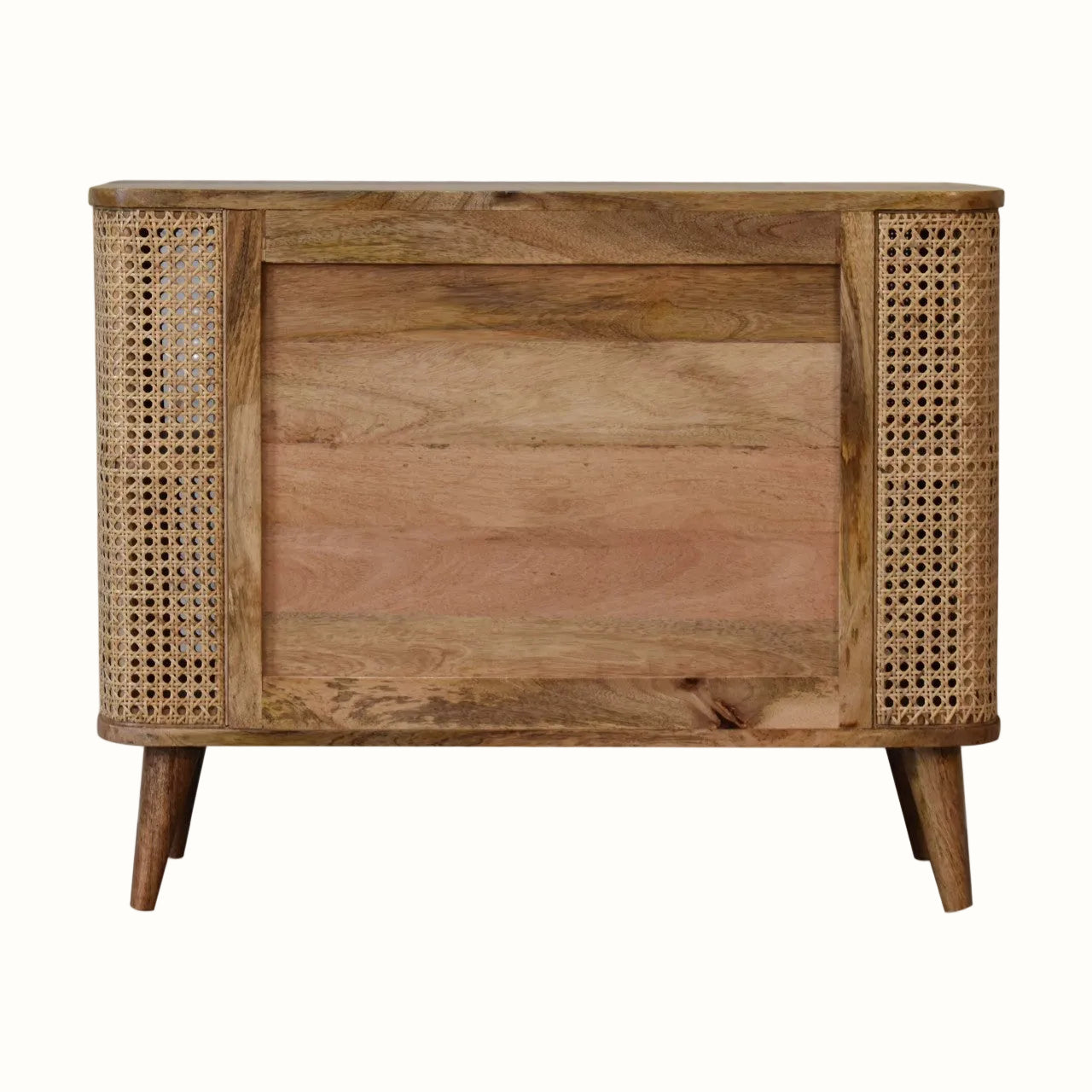 Seeley Cane Open Cabinet, 4 Shelves - Natural Cabinets & Sideboards Bokel Home