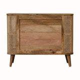 Seeley Cane Open Cabinet, 4 Shelves - Natural Cabinets & Sideboards Bokel Home