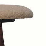 Selva Boucle Teak Accent Stool - Golden Teak Stools - Bokel Home