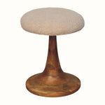 Selva Boucle Teak Accent Stool - Golden Teak Stools - Bokel Home