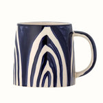 Shama Hand Painted Blue Mug Mugs - Bokel Home