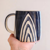 Shama Hand Painted Blue Mug Mugs - Bokel Home