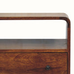 Hamade Open Chest of 2 Drawers, Small - Chestnut Chest of Drawers Bokel Home
