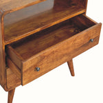 Hamade Open Chest of 2 Drawers, Small - Chestnut Chest of Drawers Bokel Home