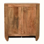 Soren Fluted Curve Cabinet, Small - Golden Teak Cabinet - Bokel Home