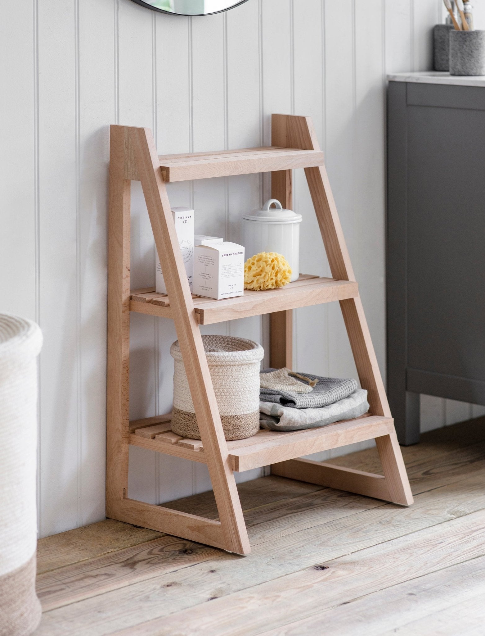 Southbourne Shelf Ladder, Small - Natural Shelves & Bookcases - Bokel Home