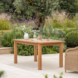 St Mawes Dining Table 6 Seater - Teak, Natural Dining Tables - Bokel Home