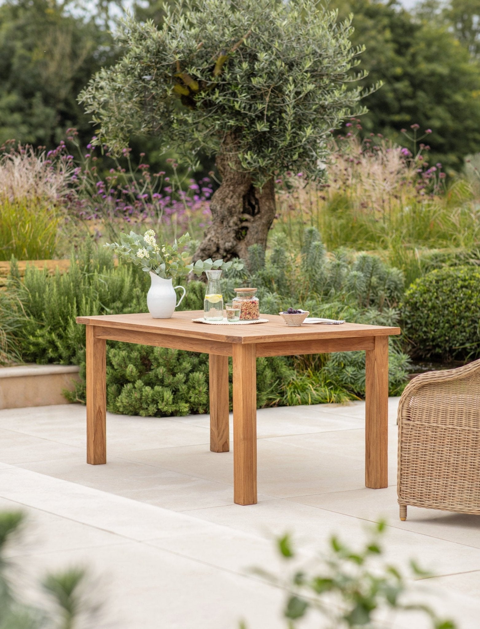 St Mawes Dining Table 6 Seater - Teak, Natural Dining Tables - Bokel Home