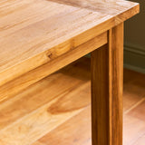St Mawes Dining Table 6 Seater - Teak, Natural Dining Tables - Bokel Home