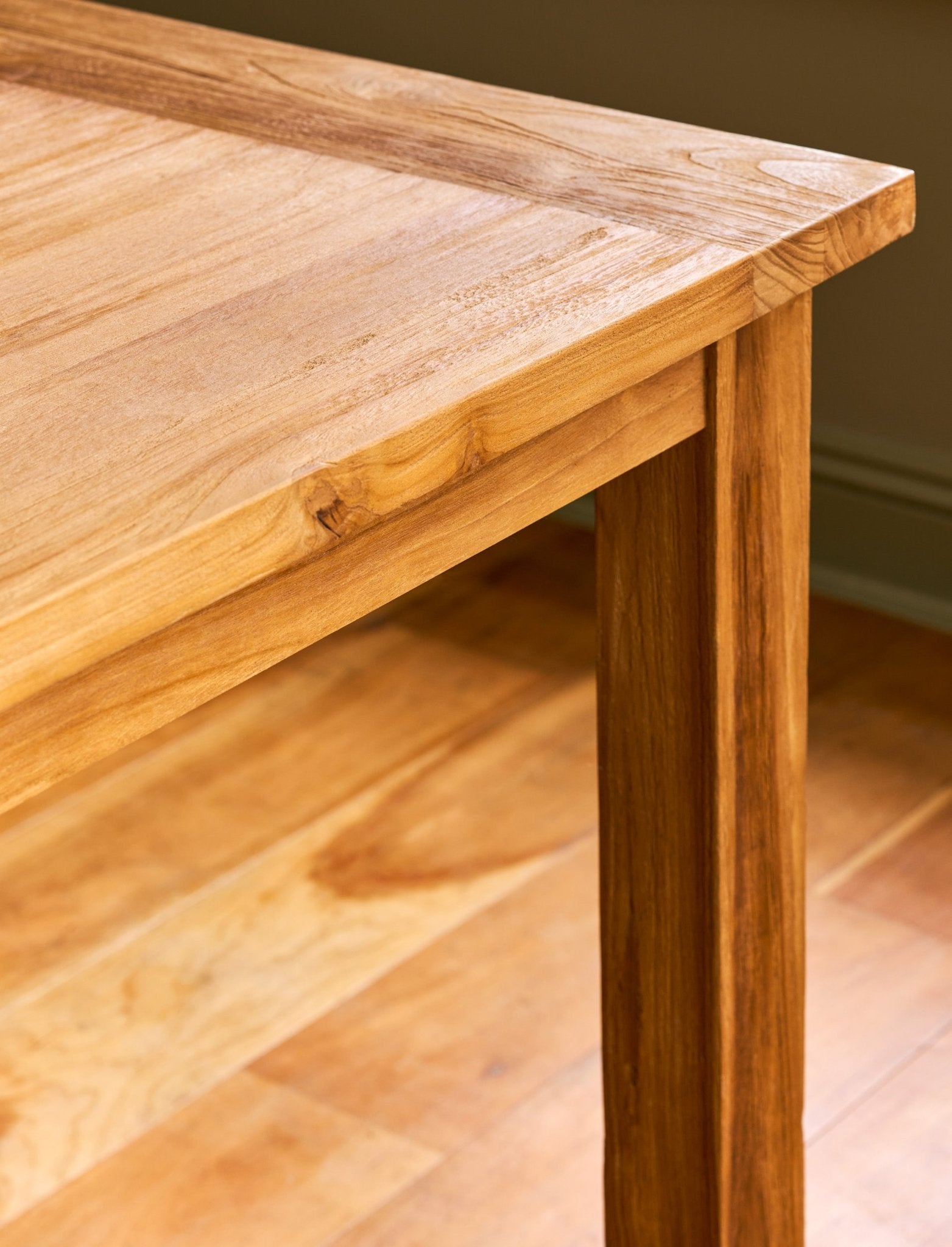 St Mawes Dining Table 6 Seater - Teak, Natural Dining Tables - Bokel Home