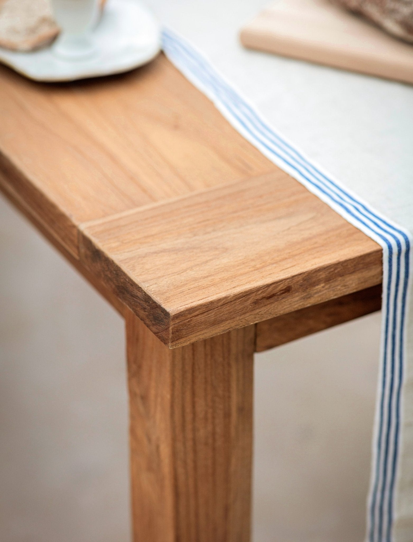 St Mawes Dining Table 6 Seater - Teak, Natural Dining Tables - Bokel Home