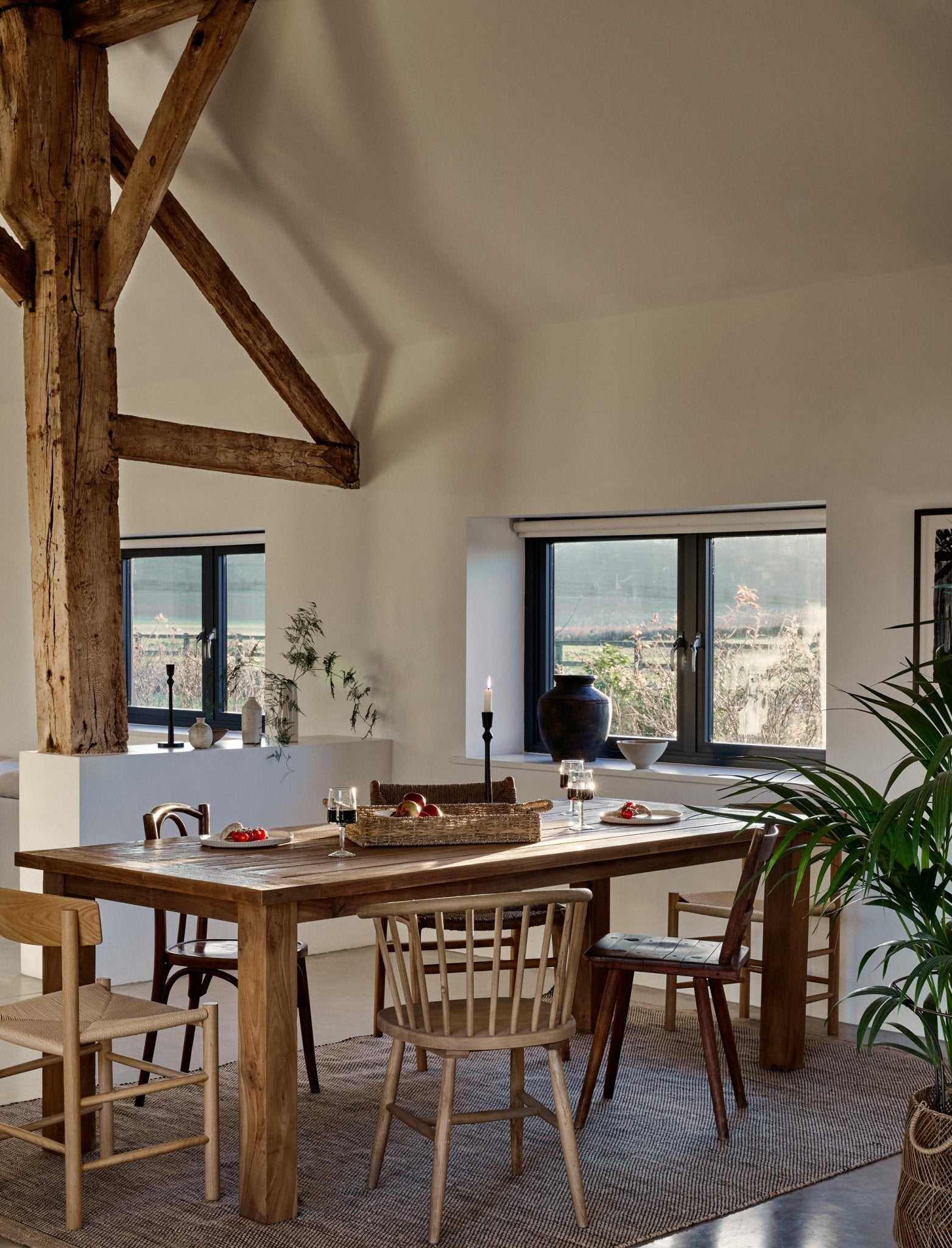 St Mawes Dining Table 8 Seater - Teak, Natural Dining Tables - Bokel Home