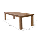St Mawes Dining Table 8 Seater - Teak, Natural Dining Tables - Bokel Home