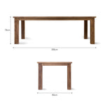 St Mawes Refectory Table 10 Seater - Teak, Natural Dining Tables - Bokel Home