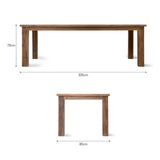 St Mawes Refectory Table 10 Seater - Teak, Natural Dining Tables - Bokel Home