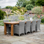 St Mawes Refectory Table 10 Seater - Teak, Natural Dining Tables - Bokel Home