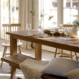 St Mawes Refectory Table 10 Seater - Teak, Natural Dining Tables - Bokel Home