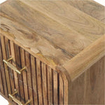 Stella 2 Drawer Bedside Table, Medium - Natural Bedside Tables - Bokel Home