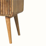 Stella 2 Drawer Bedside Table, Medium - Natural Bedside Tables - Bokel Home
