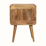 Stella 2 Drawer Bedside Table, Medium - Natural Bedside Tables - Bokel Home