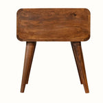 Wellner 1 Drawer Bedside Table, Medium - Chestnut Bedside Tables - Bokel Home