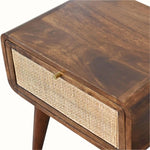 Wellner 1 Drawer Bedside Table, Medium - Chestnut Bedside Tables - Bokel Home