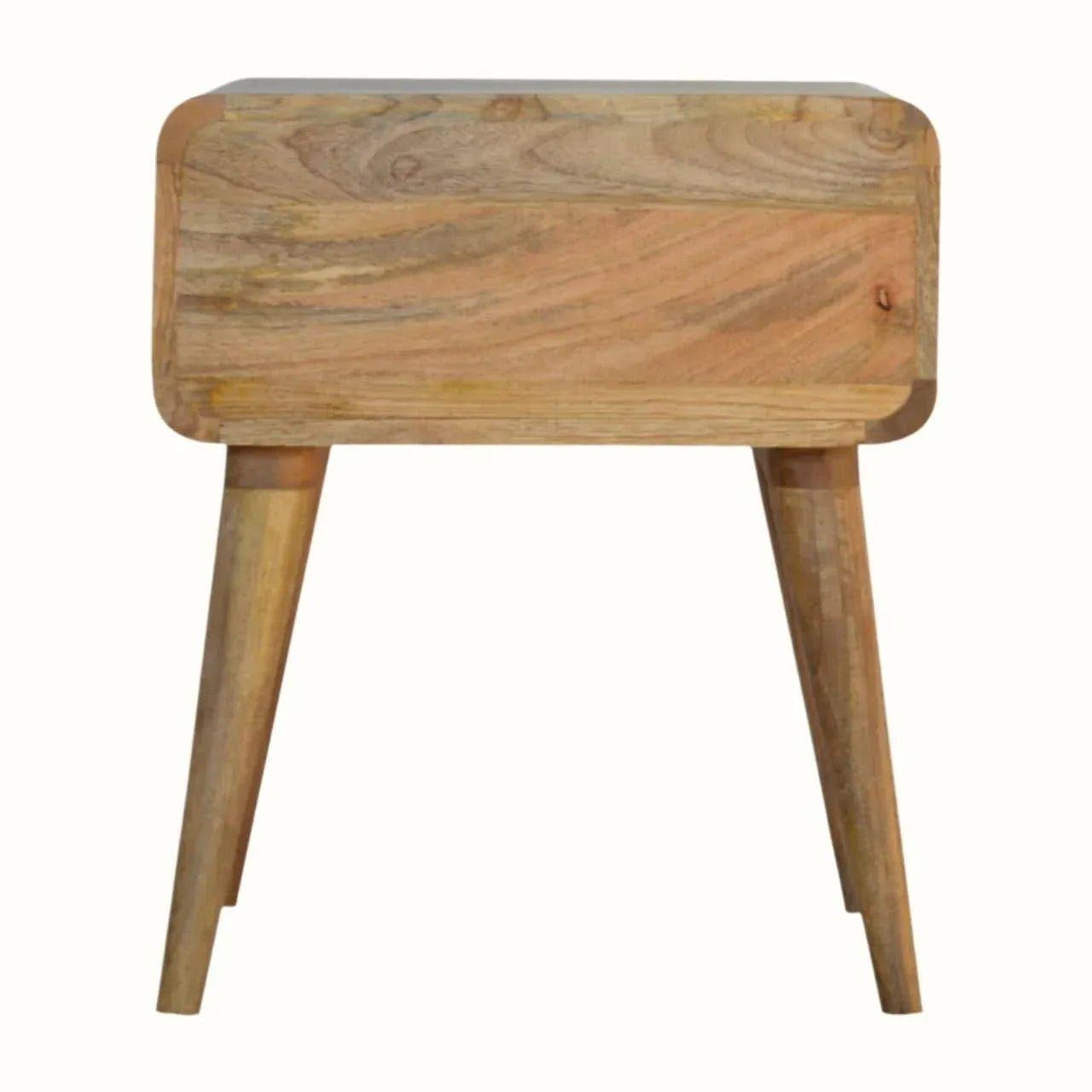 Wellner 1 Drawer Bedside Table, Medium - Natural Bedside Tables - Bokel Home
