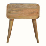Wellner 1 Drawer Bedside Table, Medium - Natural Bedside Tables - Bokel Home