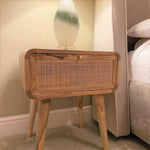 Wellner 1 Drawer Bedside Table, Medium - Natural Bedside Tables - Bokel Home