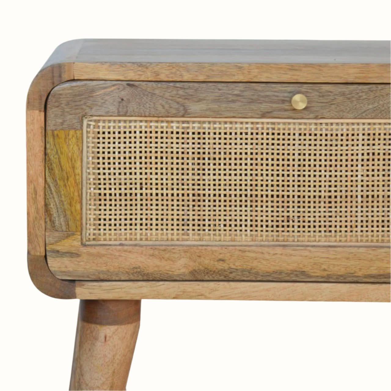 Wellner 1 Drawer Bedside Table, Medium - Natural Bedside Tables - Bokel Home