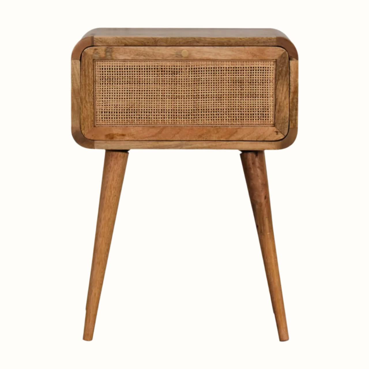 Wellner 1 Drawer Bedside Table, Small - Natural Bedside Tables - Bokel Home