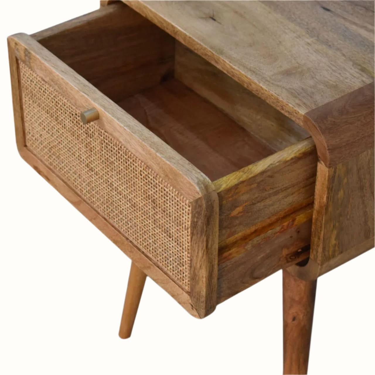 Wellner 1 Drawer Bedside Table, Small - Natural Bedside Tables - Bokel Home