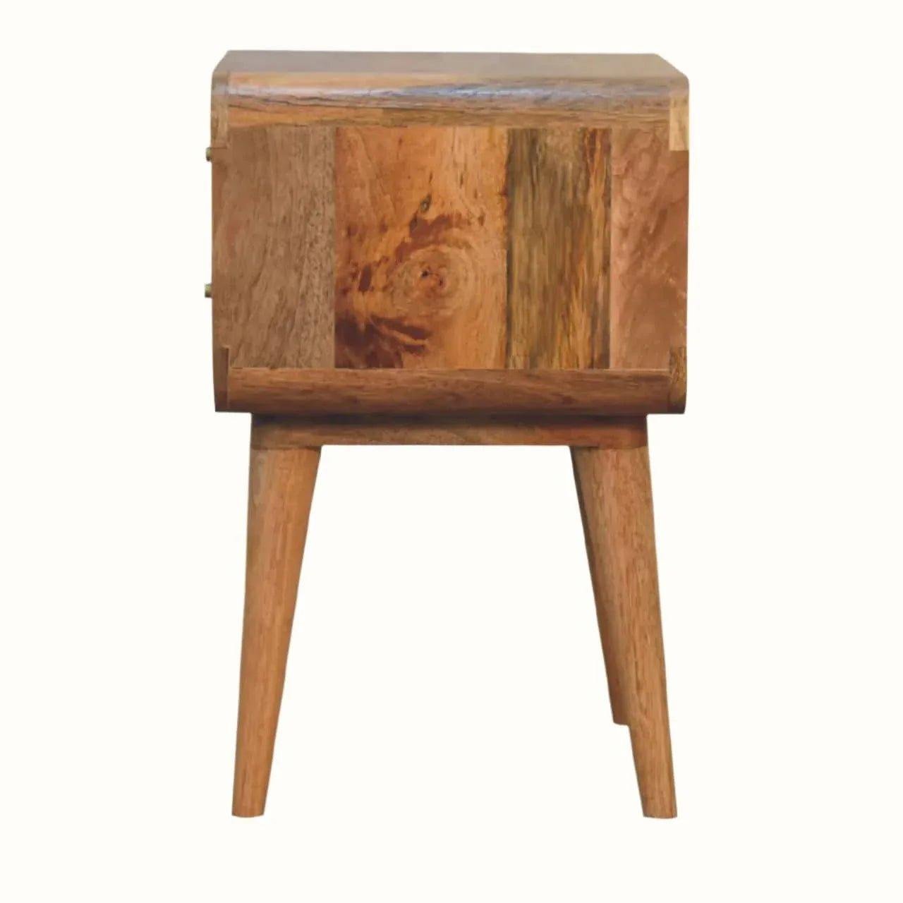 Wellner Cane Bedside Table with 2 Drawers, Medium - Natural Bedside Tables - Bokel Home