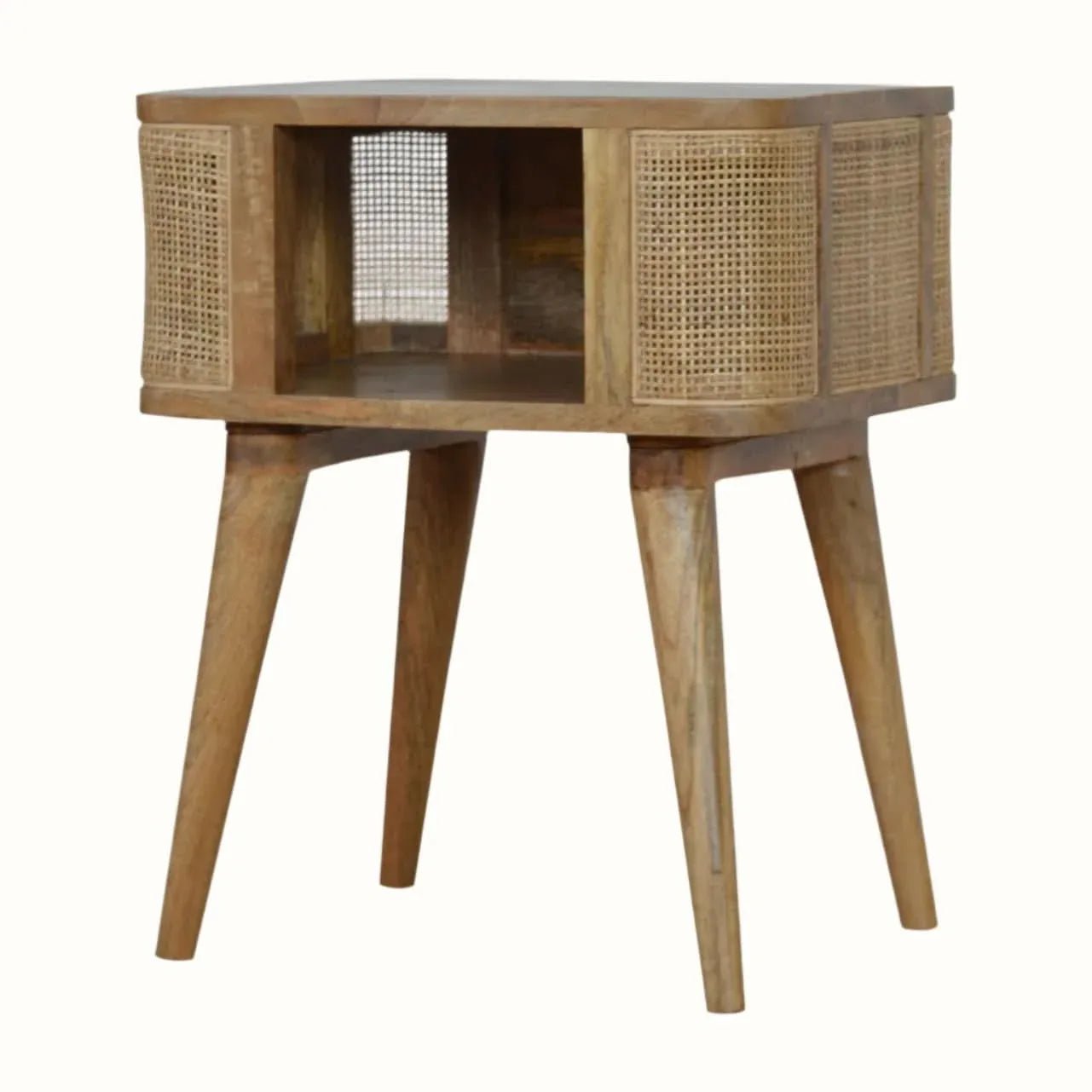 Wellner Open Bedside Table - Natural Bedside Tables - Bokel Home