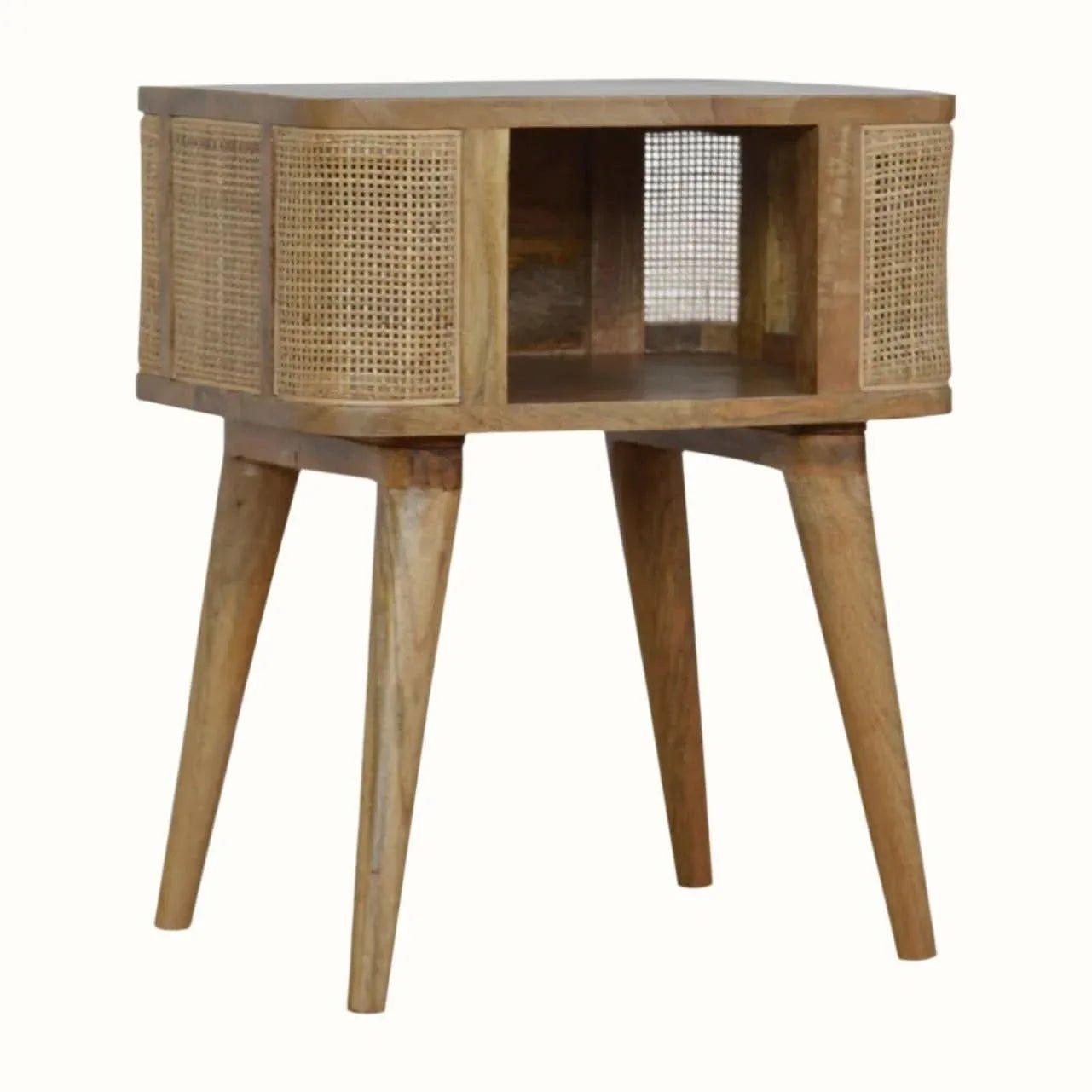 Wellner Open Bedside Table, Small - Natural Bedside Tables - Bokel Home