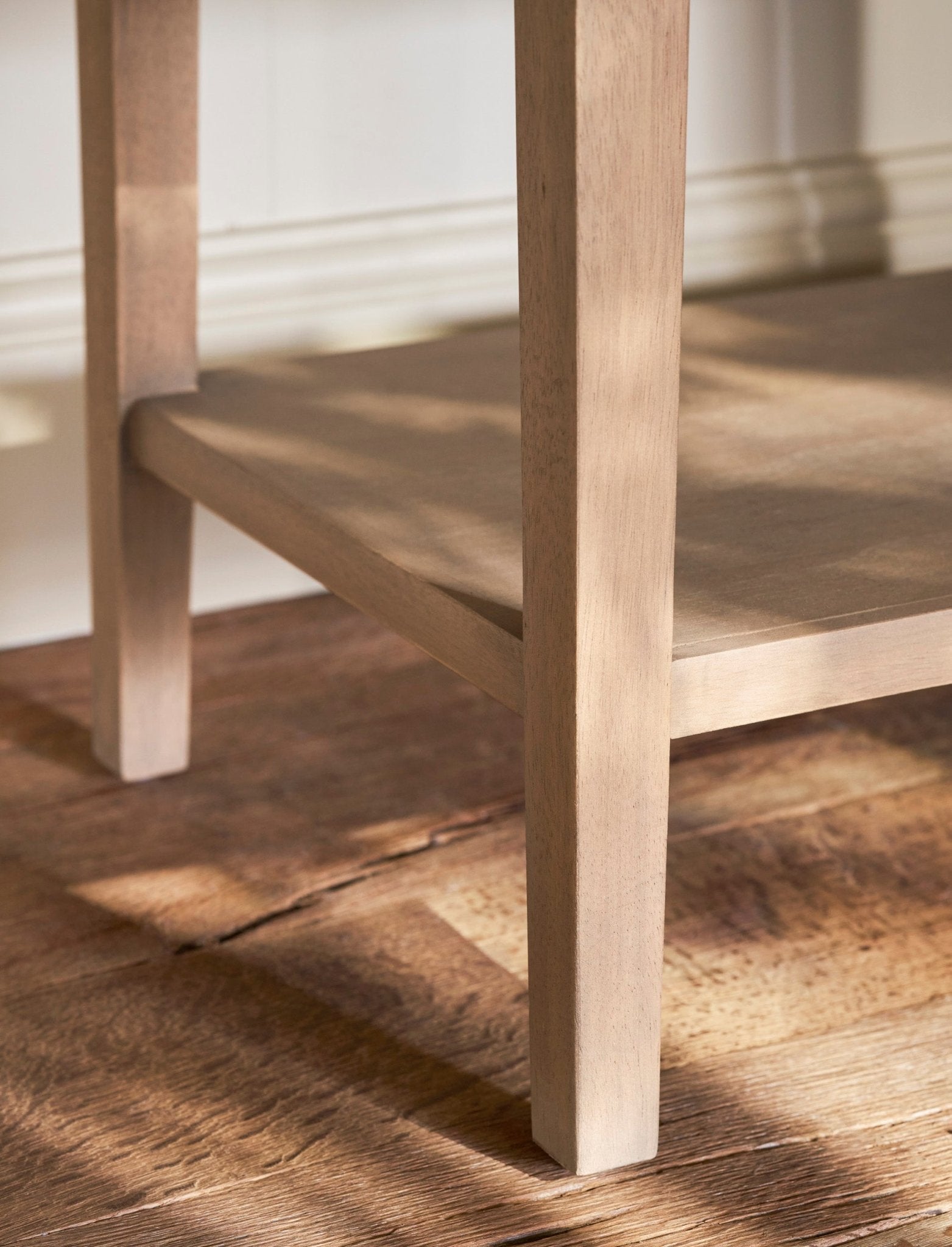 Widcombe Side Table With Drawer - Bayur Wood, Natural Bedside Tables - Bokel Home