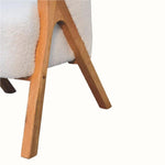 Wilk Bouclé Accent Chair - Natural/Cream Accent Chairs - Bokel Home