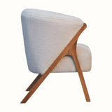 Wilk Bouclé Accent Chair - Natural/Cream Accent Chairs - Bokel Home