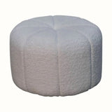 Wilk Cream Boucle Pouffe Pouffe - Bokel Home
