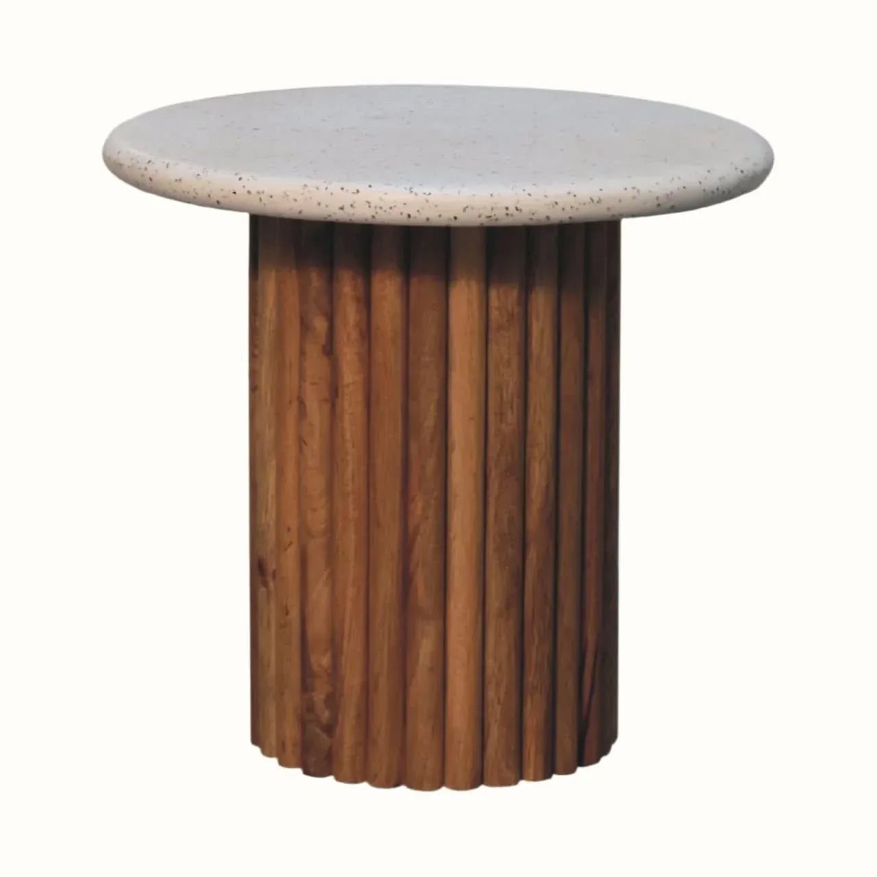 Wilk Side Table - Natural/Terrazzo Side Tables - Bokel Home