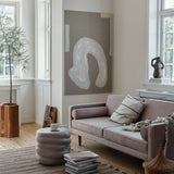 Broste Wind 2 Seater Sofa - Drizzle Grey Velvet