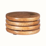 Wooden Crescent Coasters - Set of 4 Coasters - Bokel Home