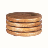 Wooden Crescent Coasters - Set of 4 Coasters - Bokel Home